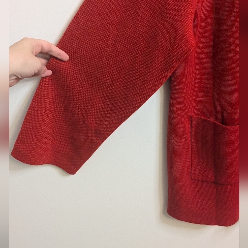 Ricki's Red Sweater Knit Blazer - size L - Picture 3 of 8